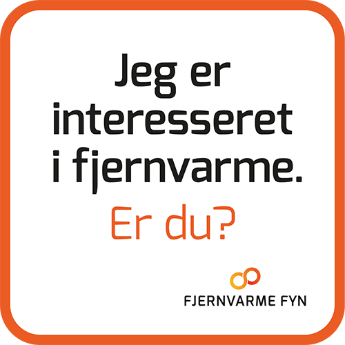 Magnet "Jeg er interesseret i fjernvarme. Er du?"