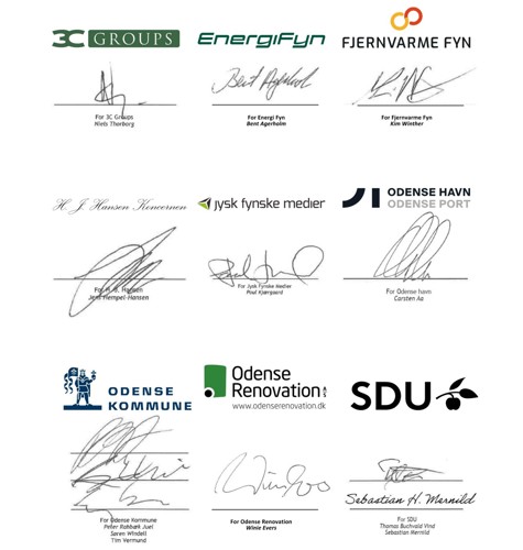 Underskrifter Odense Klimapartnerskab
